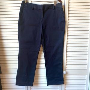 Lands End  mid rise straight leg navy blue pants size 8P NWT